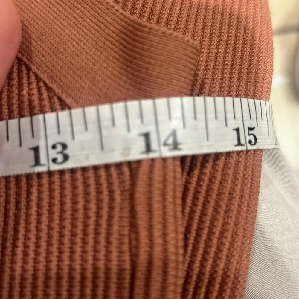 BARDOT Katy Mixed Stitch Sweater Dress In Chestnut US 6
